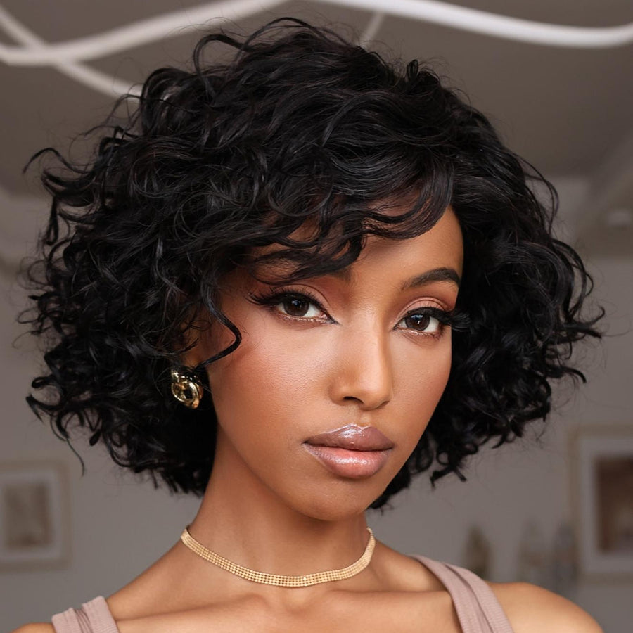 Wear & Go Vibes Bouncy Curly Pixie Cut Hair Wig