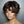 Brown Highlight Natural Realistic Glueless Short Pixie Cut Bangs Wig