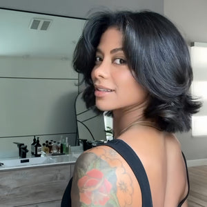 Wear & Go Layered Wavy Bob Pre Cut Lace Wig