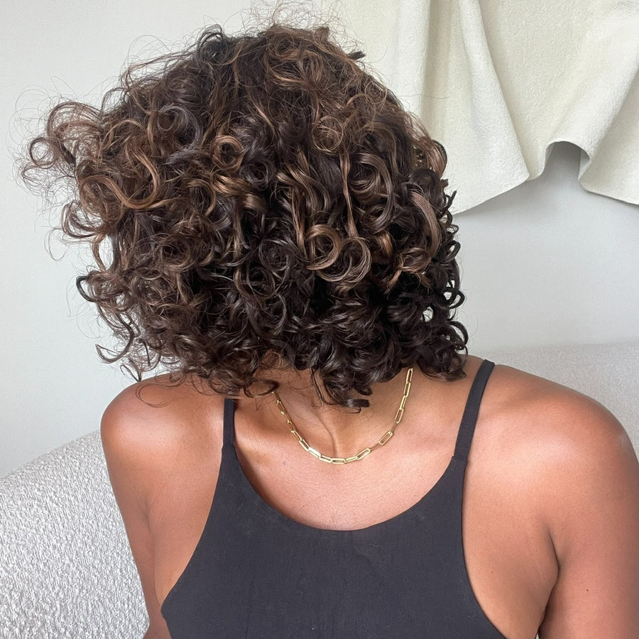 Wear & Go Glueless Brown Color Curly Bob wig