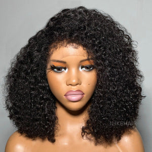 Trendy Curly With Hybrid Hairline HD Lace Wig