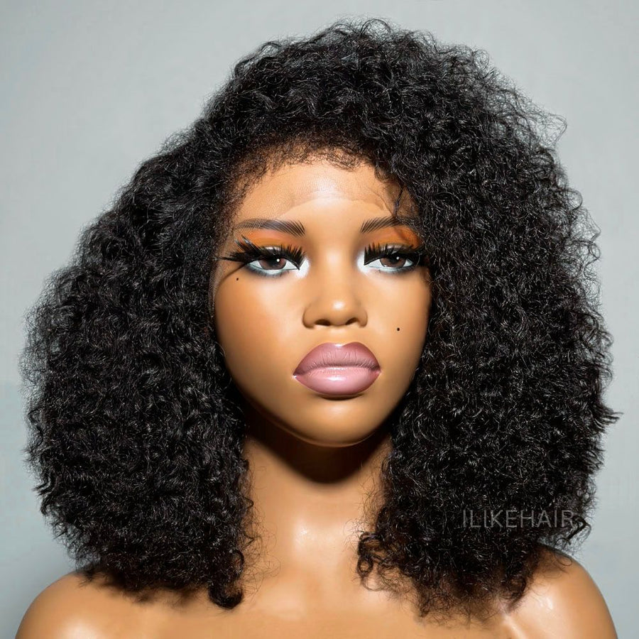 Trendy Curly With Hybrid Hairline HD Lace Wig