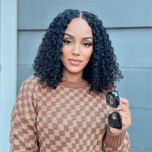 5x5 Lace Closure Glueless Breathable Water Wave Wig