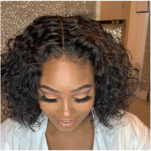 13x4 Lace Frontal Short Kinky Curly Wig