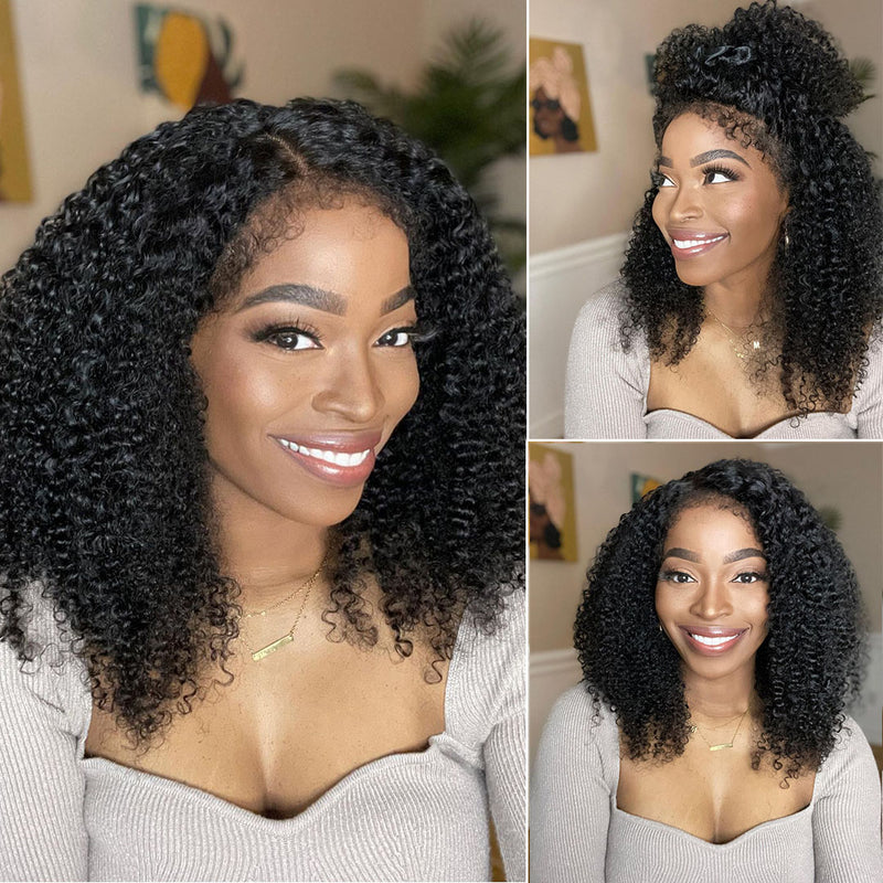 Lace Frontal Realistic Kinky Curly Hairline Wig