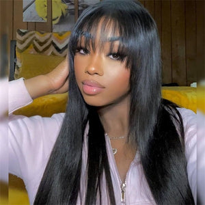 Mechanism Straight Wig With Bang